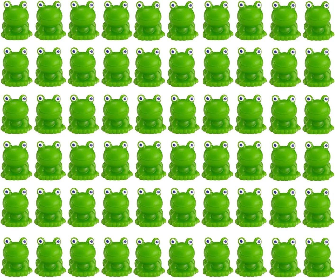 100PCS Mini Resin Frog Figurines, Cute Green Miniature Frogs for Fairy Garden Decor, Moss Landscape, DIY Crafts, Desk Decor & Party Favors,summerwins
