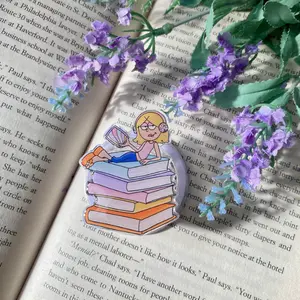 Book Girl Coquette Magnetic Kindle Grip, Phone Holder, Griptok, E-Reader Accessories, Bookish Merch Gifts for Book Lovers