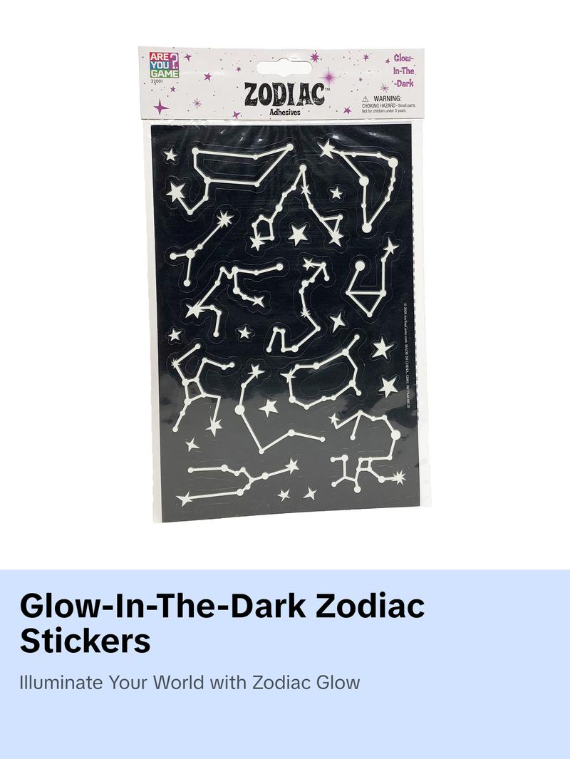 Glow-in-the-Dark Zodiac Adhesives