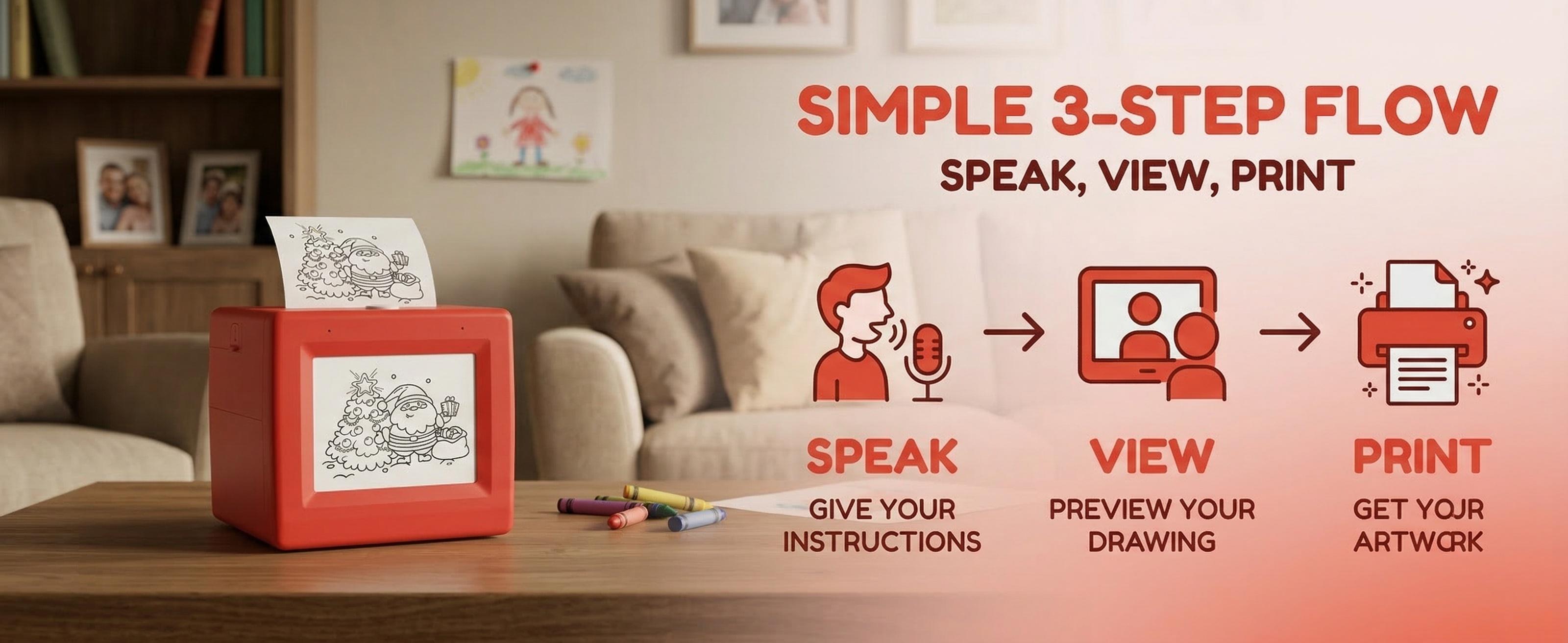 AI Voice Mini Printer, Wireless Portable Smart Gadget | Kids Imagination Learning Toy, DIY Craft & Home Office Essential-YY AI Voice Mini Printer, Wireless Portable Smart Gadget | Kids Imagination Learning Toy, DIY Craft & Home Office Essential-YY