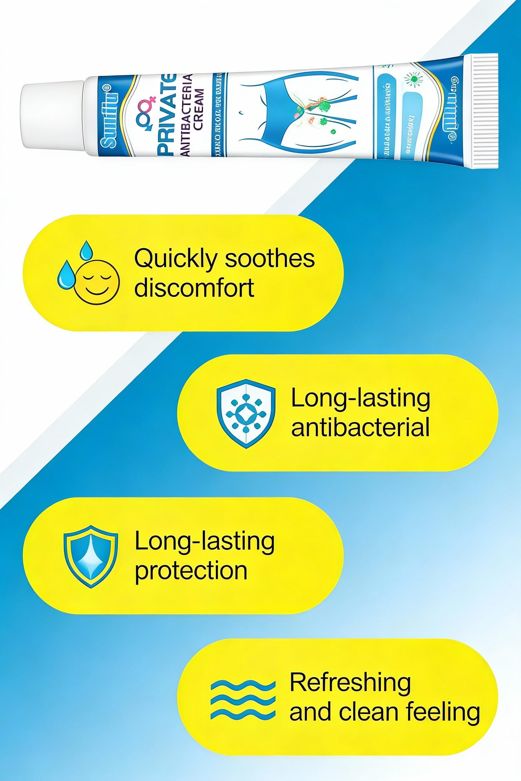 Sumifun Men's Private Cleaning and Care Ointment Anti-itch & Antibacterial 20g Safe for Sensitive Parts Moisturizing Cleanser