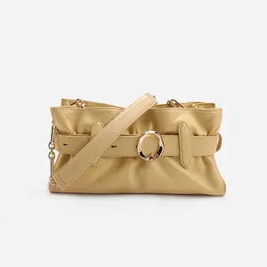 Genuine Leather Boston Bag – Fashionable Minimalist Single-Shoulder Design