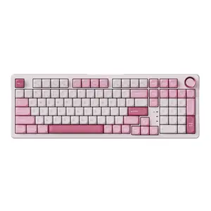 Keychron J3SE 96% Layout Wireless Custom Mechanical Keyboard, 2.4GHz/Bluetooth/Wired Triple Mode, Hot-Swappable with Keychron Sakura Milk Switches, Programmable Macros via Launcher Web App, Gaming & Office