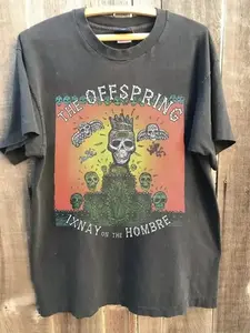 1997 The Offspring Ixnay on The Hombre Charcoal Cotton Unisex T-shirt S-5XL