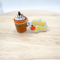 Pumpkin Spice Latte Keychain Set