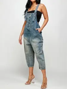 Midiross fashion casual style denim overalls jumpsuit Midiross fashion casual style denim overalls jumpsuit