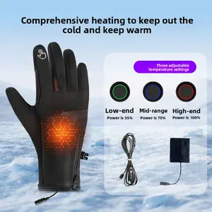 USB Heated Gloves for Men and Women - Winter Thermal Gloves for Outdoor Activities, Cycling, Motorcycling, Hiking - Perfect for Cold Weather