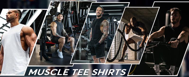 COOFANDY Men Workout Tank Top 2 Pack Gym Bodybuilding Sleeveless Muscle T Shirts