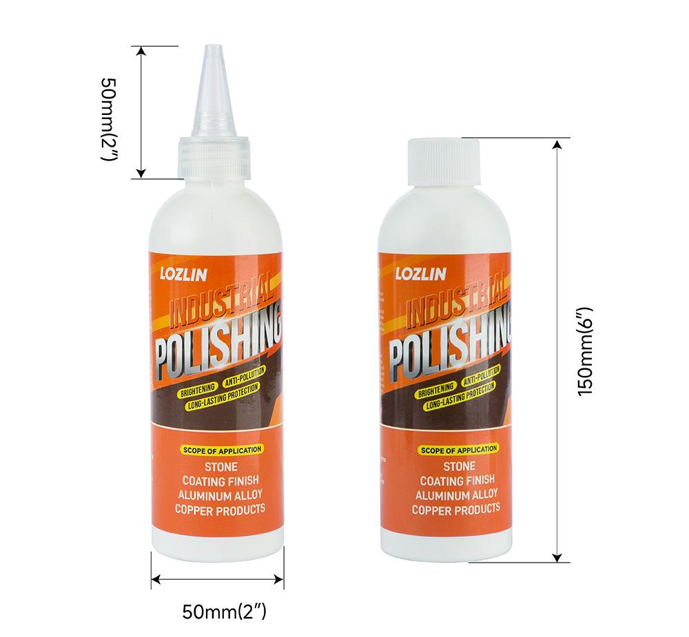 LOZLIN Professional Stone Polish - Mirror Finish for Quartz Granite Marble Countertops & Furniture Stainless Steel Sink Restorer