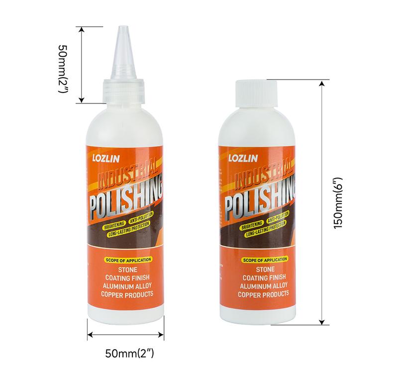LOZLIN Professional Stone Polish - Mirror Finish for Quartz Granite Marble Countertops & Furniture Stainless Steel Sink Restorer