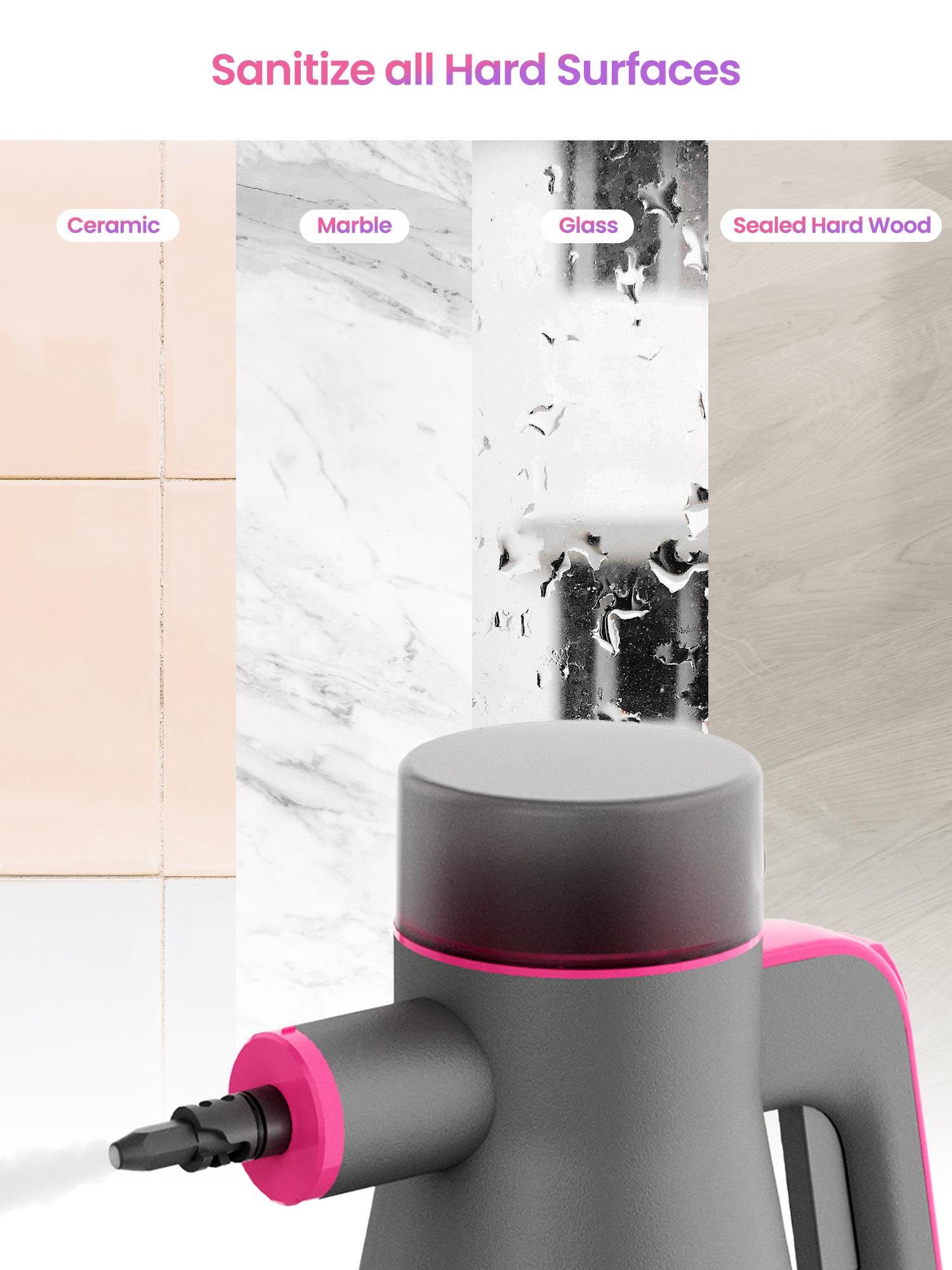 Schenley Handheld High-Pressure Steam Cleaner, Portable Steam Cleaner with Multi-Surface Kits Included, Multi-Purpose Steam Cleaner for Cleaning Upholstery, Grout, Tile and Car