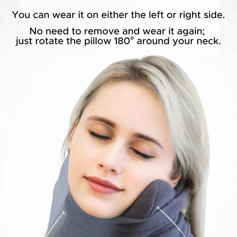 Orthopedic Neck Pillow for Neck Pain Relief Breathable Comfortable Travel Pillow with Washable Cover Ideal for Airplane Car Train Home Use