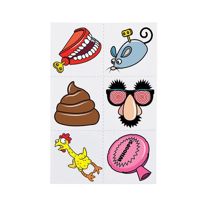 Bulk 72 Pc. Classic Gags Temporary Tattoos