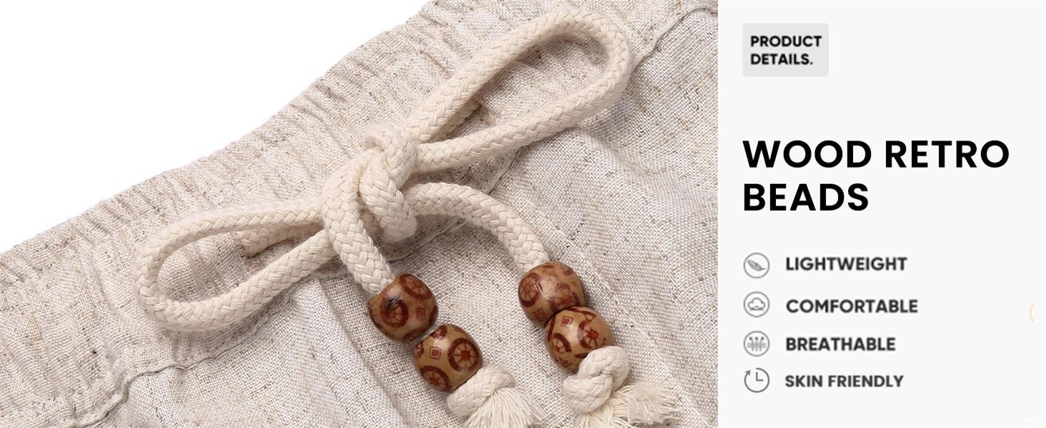 COOFANDY Men's Linen Casual Elastic Waist Drawstring Summer Beach Shorts Fabric Menswear Pants Soft Breathable Classic Denim Hawaiian Denim Hawaiian jortsmen Pockets Simple Shirt Stretchy T-Shirt Leisure