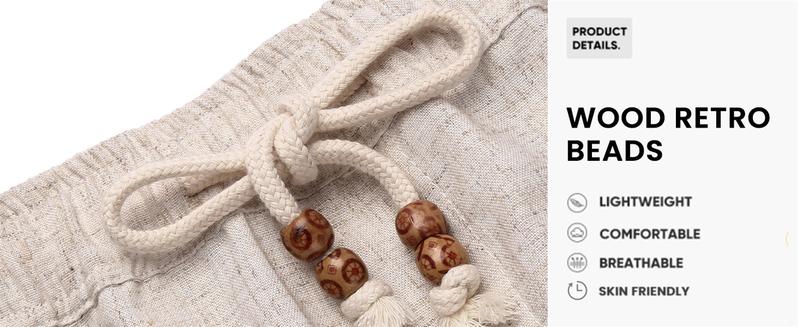 COOFANDY Men's Linen Casual Elastic Waist Drawstring Summer Beach Shorts Fabric Menswear Pants Soft Breathable Classic Denim Hawaiian Denim Hawaiian jortsmen Pockets Simple Shirt Stretchy T-Shirt Leisure