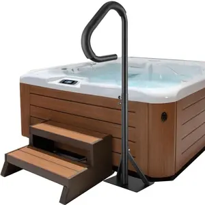 【FathersDayGift】VEVOR Hot Tub Handrail,  , 360 Rotatable Spa Side Handrail with 35"-57" Adjustable Height, Rust-proof Aluminum Spa Step Hot Tub Hand Rail with Slide-Under Mount Base for Indoor & Outdoor, 600LBS