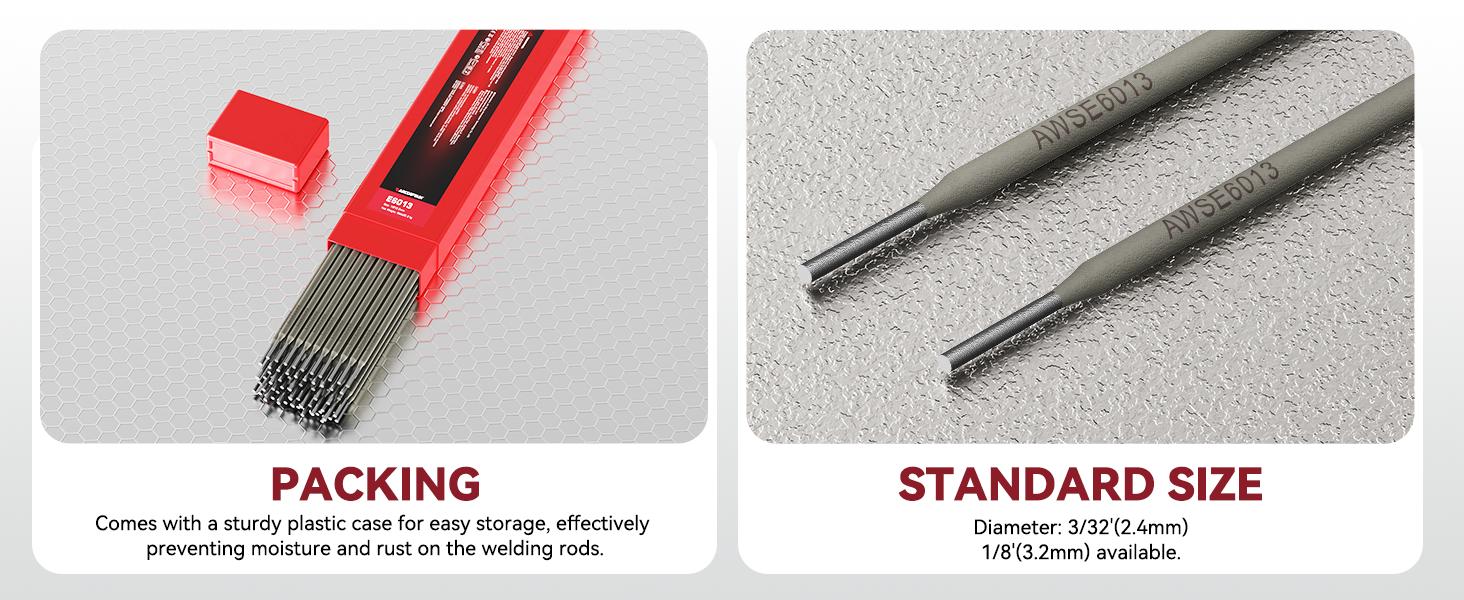 Arccaptain E6013 5Lbs Carbon Steel ARC Welding Rods