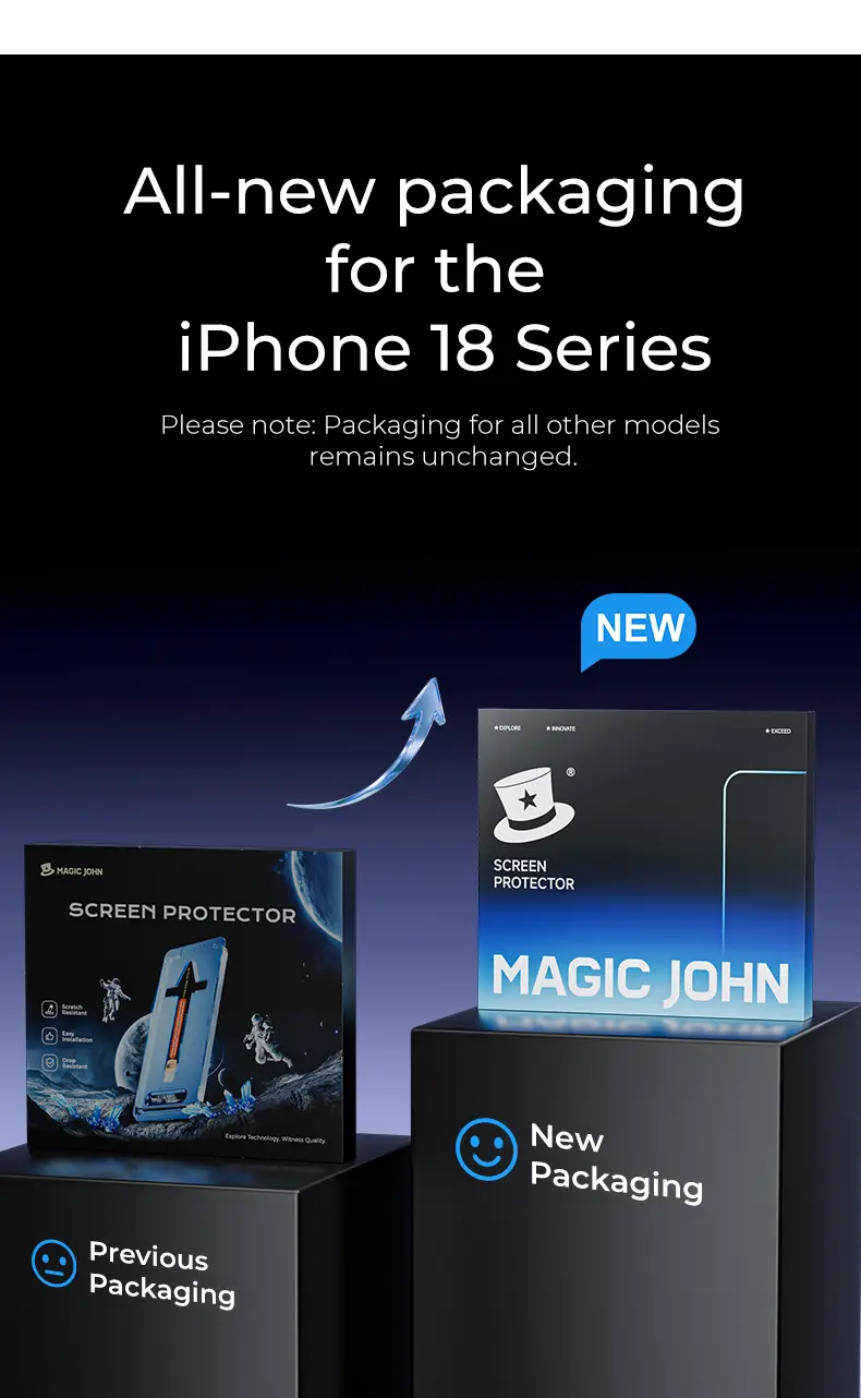 MAGIC JOHN 2-Pack Real Glass Privacy Screen Protector for iPhone, Samsung, Google Phones - Bubble-Free, Scratch-Resistant, Ultra-Smooth Touch, Circular Polarized Eye Protection, Dustproof, Easy Installation, Tempered Protective Phone Accessories