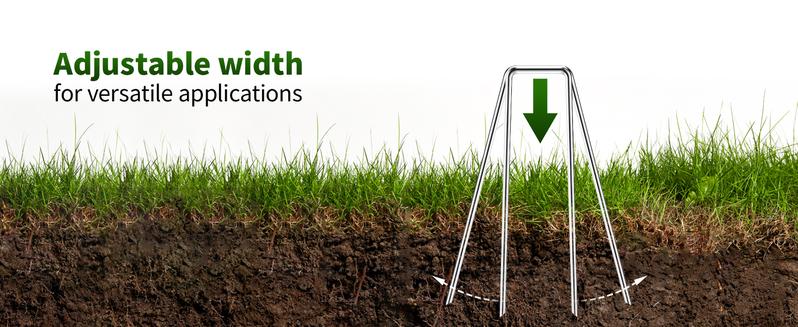 Galvanized Landscape Staples 6 Inch 11 Gauge Garden Stakes Pins Anti-Rust Ground Stakes for for Outdoor Decorations Barrier Fabric Water Pipes Yard Lawn