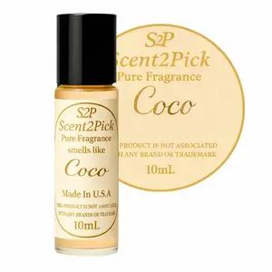Coco ROLL-ON SCENT OIL - 10ml Alcohol-Free Long-Lasting Oil-Based Fragrance Travel-Friendly Roller Bottle Coconut Almond Vanilla