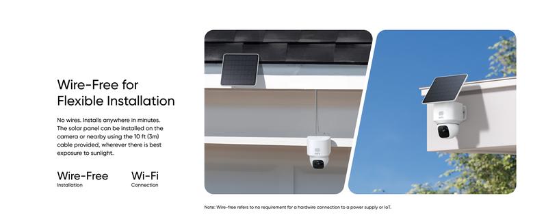 eufy Security eufy SoloCam E30, Solar Powered, 360° Pan, AI Tracking, 2K Clarity, Security Cameras Wireless Outdoor, Camera, Outdoor Camera, HomeBase S380 Compatible, No Monthly Fee