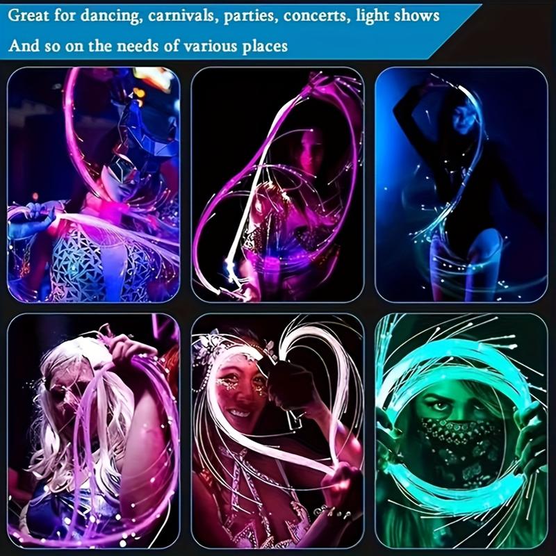 MICRENCY 2025 LED Light Whip for Dancing with 40 Color Modes & 360° Swivel Rave Accessories for Parties EDM Festivals Unique Gift for Girlfriend Girl Wife