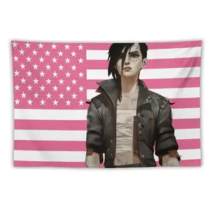 Arcane American Flag Tapestry | Wall Hanging, Gamer Flag, Nerdy Decor, Arcane Merch, Gamer Art, Gift for Gamer Decoration Cotton Decorative Light