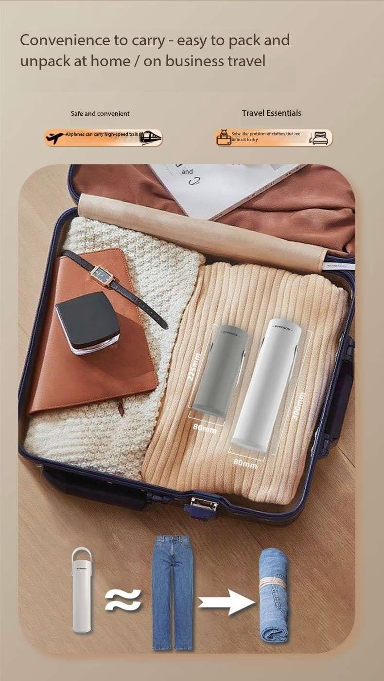 Portable Clothes Dryer Compact 1000w Mini Dryer Machine for Apartment RV Travel with Dry Bag Hook for Light Clothes Underwear