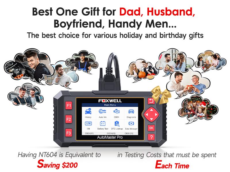 FOXWELL Car Scanner NT604 Elite OBD2 Scanner ABS SRS Transmission, Check Engine Code Reader for Cars and Trucks, Diagnostic Scan Tool with SRS Airbag, Automotive Diagnostic Tool with Live Data FOXWELL Car Scanner NT604 Elite OBD2 Scanner ABS SRS Transmission, Check Engine Code Reader for Cars and Trucks, Diagnostic Scan Tool with SRS Airbag, Automotive Diagnostic Tool with Live Data