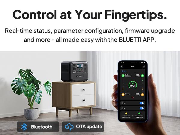 BLUETTI AC70 Portable Solar Generator, 768Wh LiFePO4 Power Station