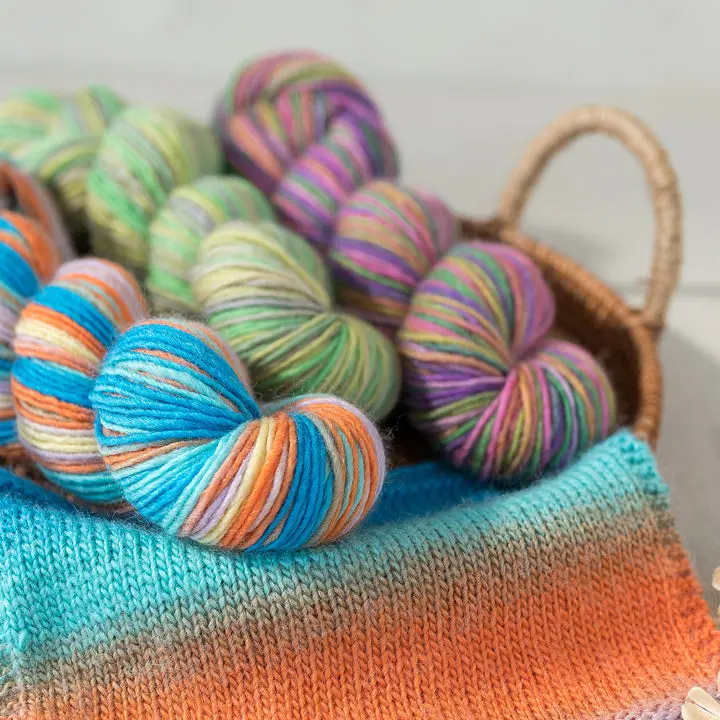 Monet Impressionist Yarn 2-Pack - 50% Wool 50% Acrylic, 50g/191yd Lightweight DIY Knitting & Crochet Supplies, Beginner Friendly Knitting, Knitting for Beginners, Acrylic Yarn, Artistic Drape, US Warehouse