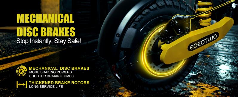 EOEOTWO GT06 Electric scooter, 48V 13AH/23.4AH, range of 40 miles, 1200W motor, foldable electric skateboard, 28MPH, LED display screen, front and rear dual shock absorbers, electric skateboard