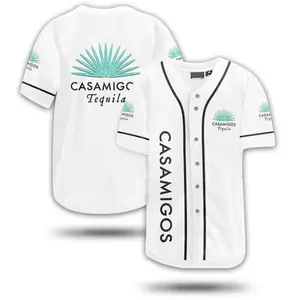 White Casamigos Tequila Baseball Jersey Beer Baseball Jersey Shirt Gift For Friends Drinking gift for him gift for het birthday gift