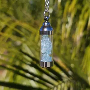 Aquamarine Vile Necklace