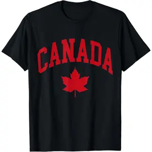 Canada Canadian Graphic T-Shirt Pure Cotton Graphic Tees Menswear Top: Gifts for Men & Women