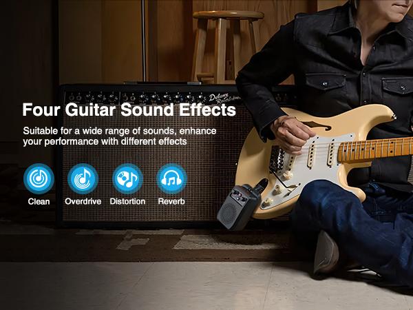 LEKATO JA-05G 5W Mini Electric Guitar AMP , Portable Guitar Audio Amplifier Bluetooth with Built-in 4 Effects, Clean Distortion Overdrive Reverb, Rechargeable Small Guitar Amp for Practice, A Must-Have for Professional Guitarists Gift LEKATO JA-05G 5W Mini Electric Guitar AMP , Portable Guitar Audio Amplifier Bluetooth with Built-in 4 Effects, Clean Distortion Overdrive Reverb, Rechargeable Small Guitar Amp for Practice, A Must-Have for Professional Guitarists Gift