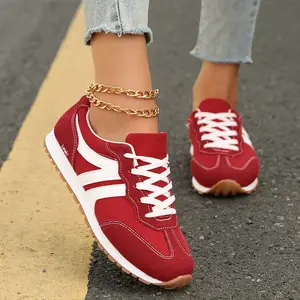 Women's Retro Casual Sneakers Lace Up Comfortable Walking Shoes