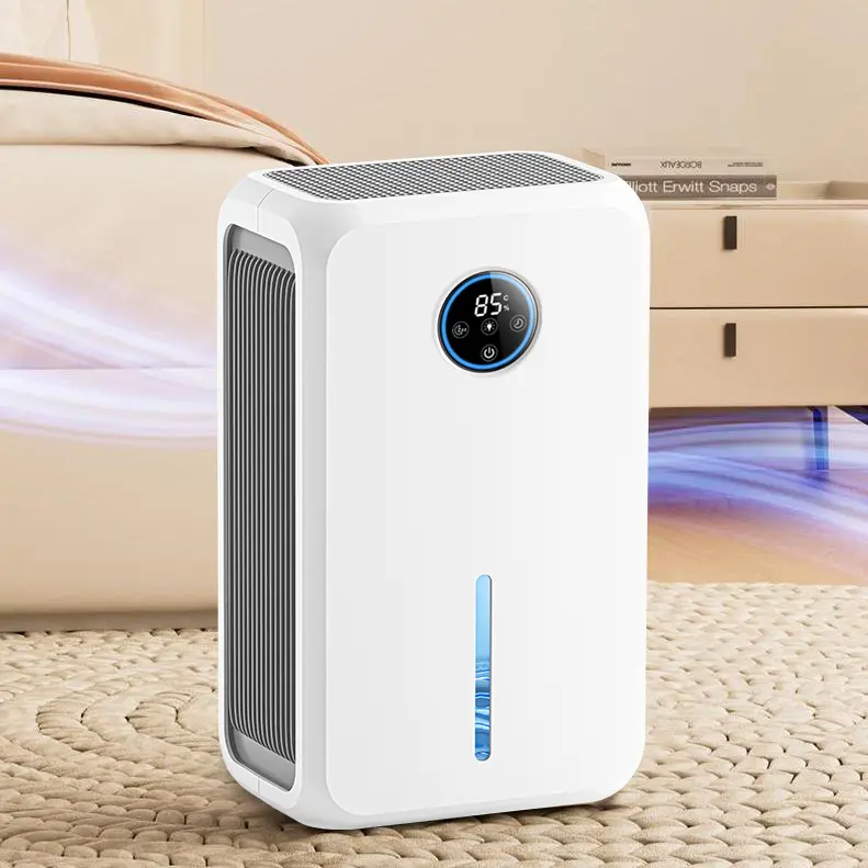 Indoor Home Dehumidifier with Humidity Control, 75 oz Water Tank Capacity, Up to 800 sq.ft Coverage, Auto Shut-Off, Color Changing LED Light, Energy Efficient Safety Feature for Bathroom, Bedroom