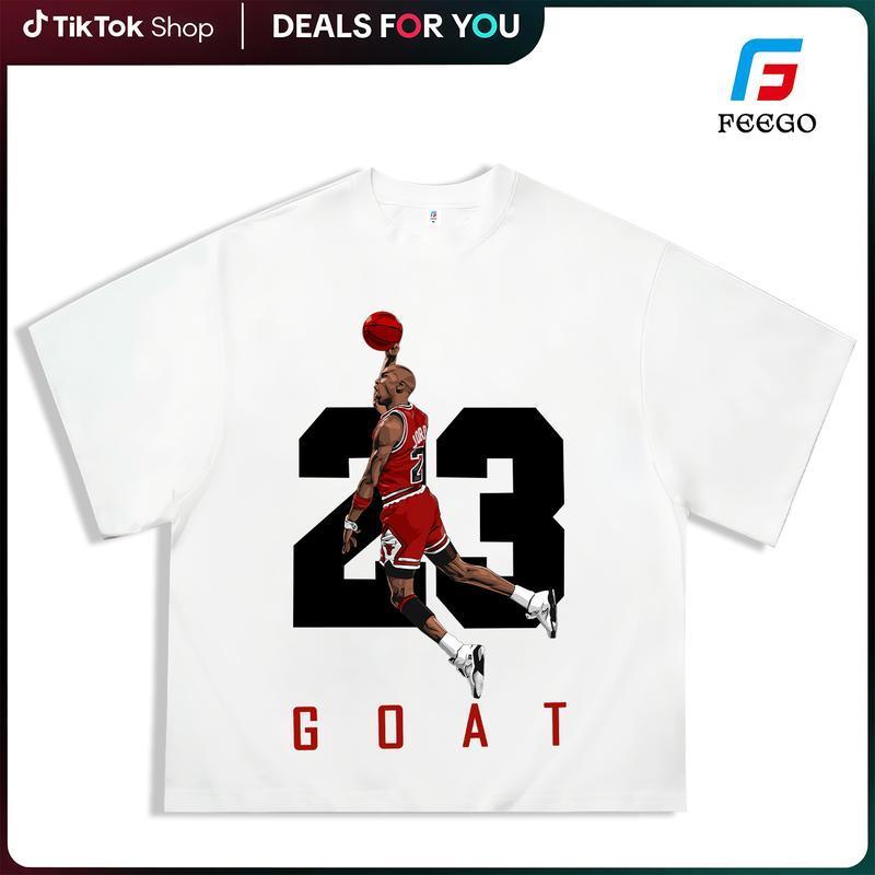 Number 23 Jumpman Tribute T-Shirt – Clean Retro Basketball Tee with Iconic Dunk Pose and Bold Typography for Hoopers & Fans graphic tees men funny shirts,t-shirt   good graphic tees Cotton Menswear