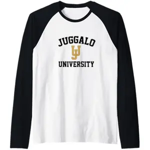Black N' Bronze: Slay the Day at Juggalo U (Bronze Age) Raglan Baseball Tee