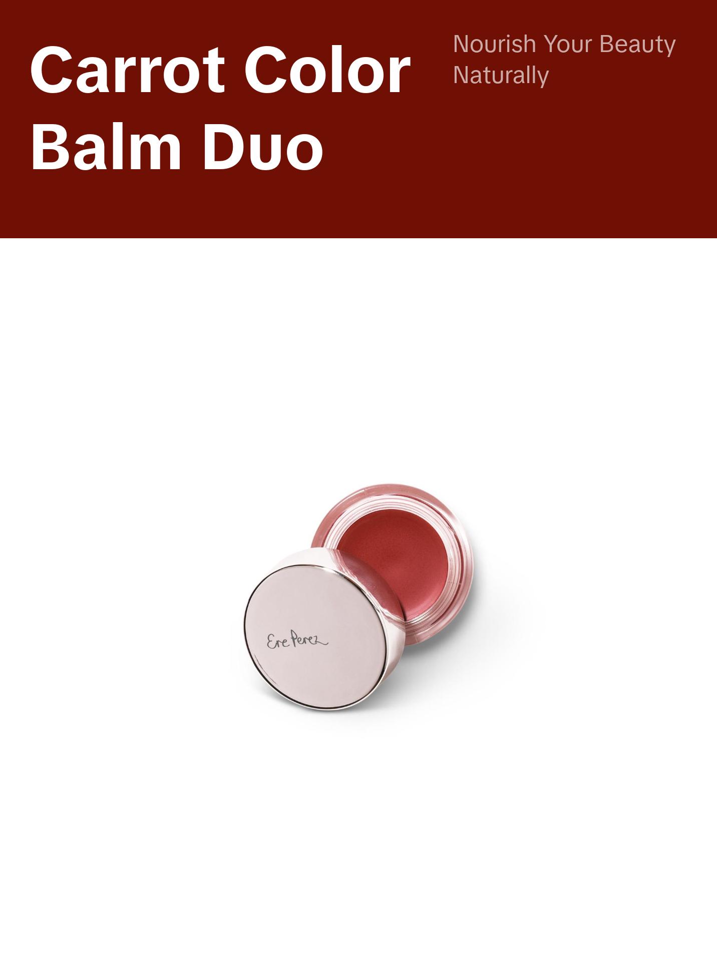 Ere Perez Carrot Colour Pot All in one Colour Cream Blush for Cheeks and Lips - Clean Make-Up