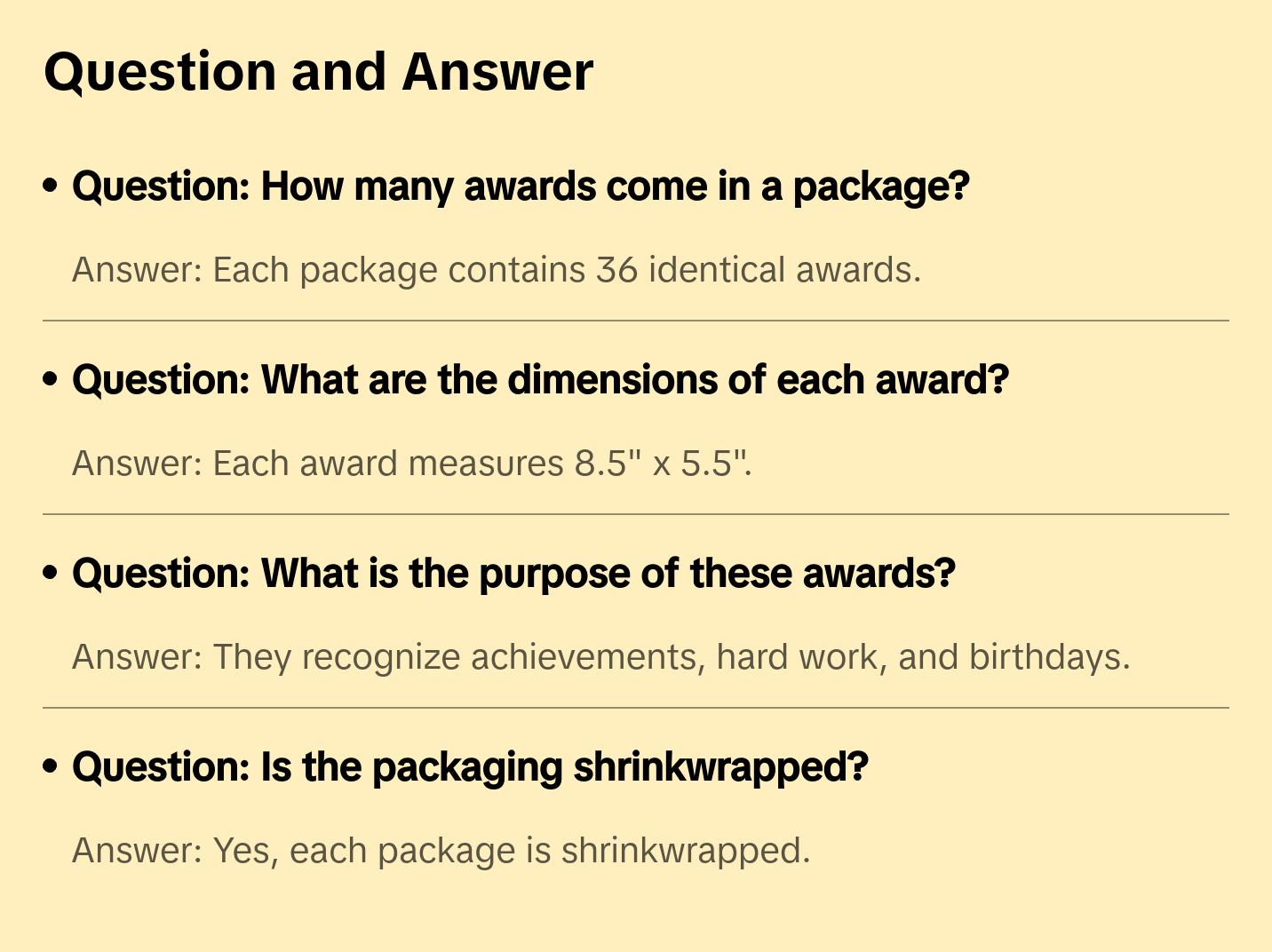 Crayola® Gold Crayon Recognition Awards