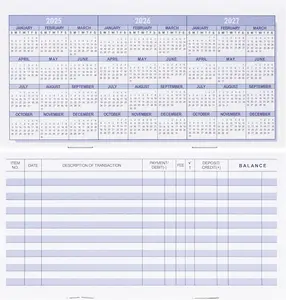 20 Pack Checkbook Register Book | Blank Check Registers for Checking & Savings Accounts | Easy Expense, Deposit & Payment Tracking Ledger