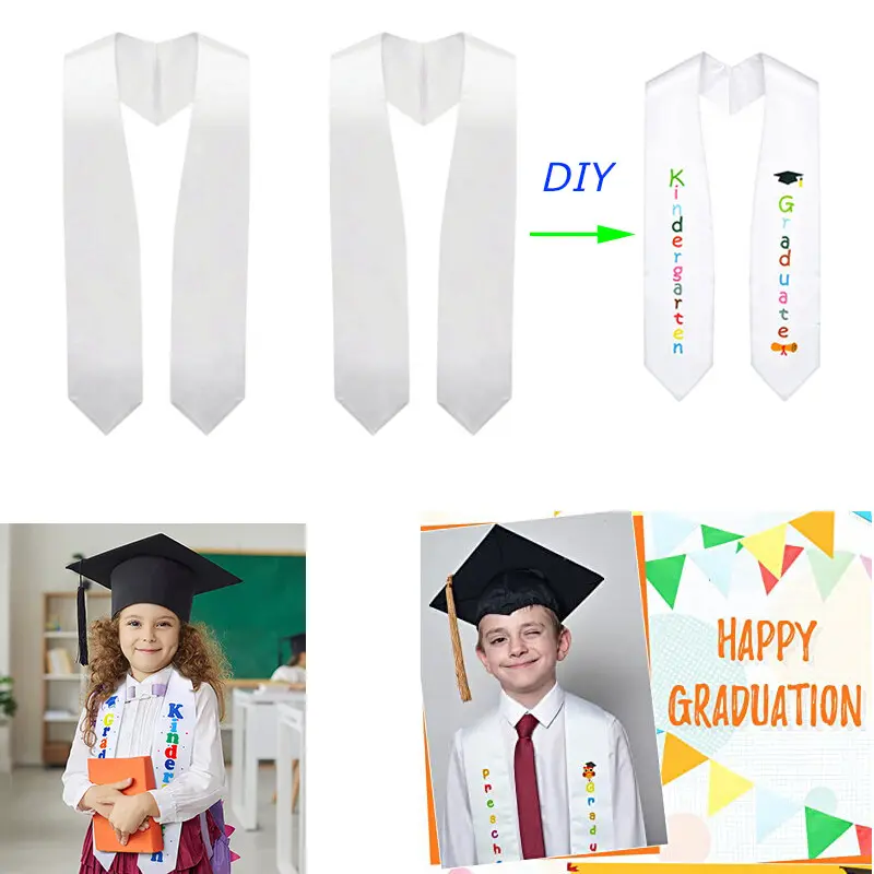 Graduation Stoles Sublimation blank | High School, College, or Preschool Graduation| Graduating Stole