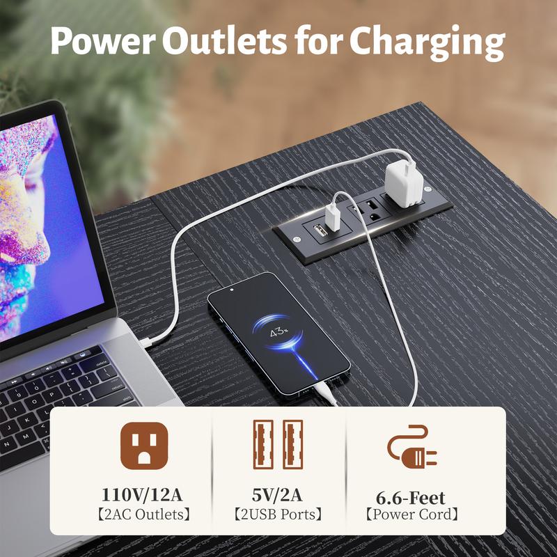 【Dorm Room Gaming Setup】Raybee 39"/47" L Shaped Gaming Desk Born for Dorm & Apartments, Sturdy Computer Desktop with Power Outlets,USB,Reversible Corner Table, Side Shelves & File Pocket for Home Office Use,Study desk for teenagers