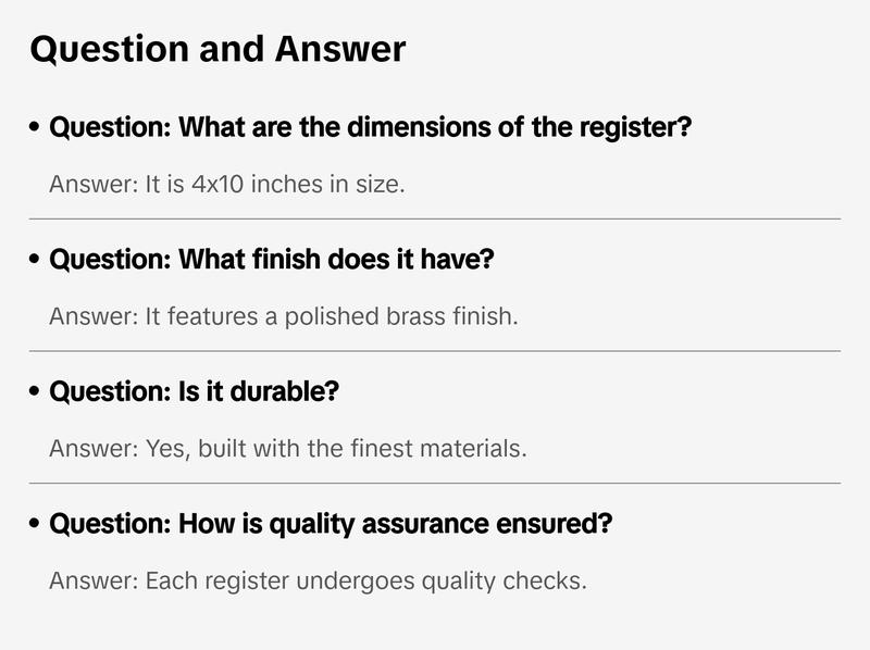 Decor Grates PL410-BLK Floor Register, 4x10, Black Plastic