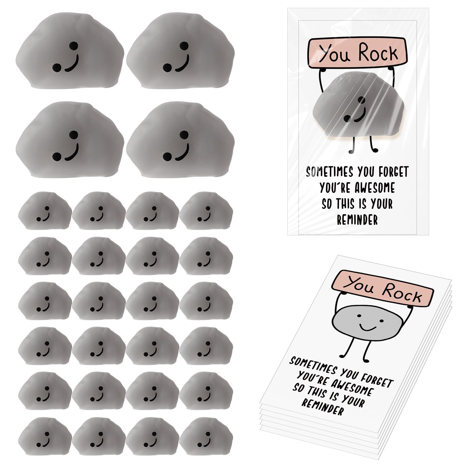 30 Pcs Easter Mini Poop Stress Balls Gifts Bulk with Inspirational Card  Emotional Luminous Stress Relief Cute Inspirational Squeeze Ball for Coworker Nurse Friend Christmas Stress Balls Funny Employee Appreciation Gifts Kawaii Squishies Handmade Taba Squ