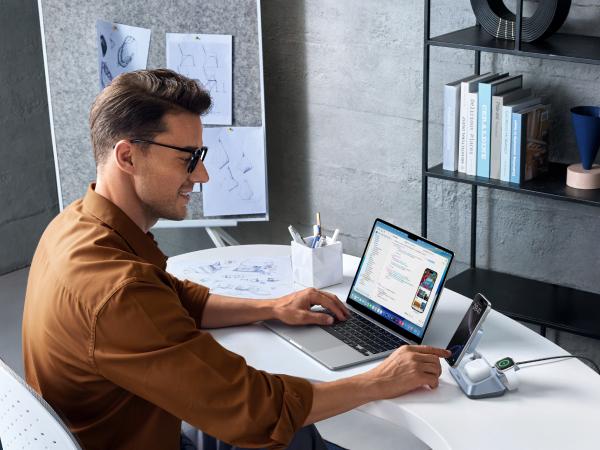 UGREEN 25W Qi2 Certified 3-in-1 Magflow Wireless Charging Stand, Magsafe Fast Wireless Charger for iPhone 17/16/15/14/13/12, AirPods and Apple Watch, Desk Stand with Adjustable Angle,（No battery）TikTokShopBlackFriday ,Tiktokshopstockup