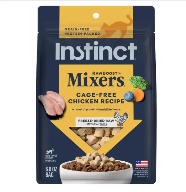 Raw Boost Mixers Freeze Dried Raw Cat Food Topper, Grain Free Cat Food Topper 6 Ounce (Pack of 1)