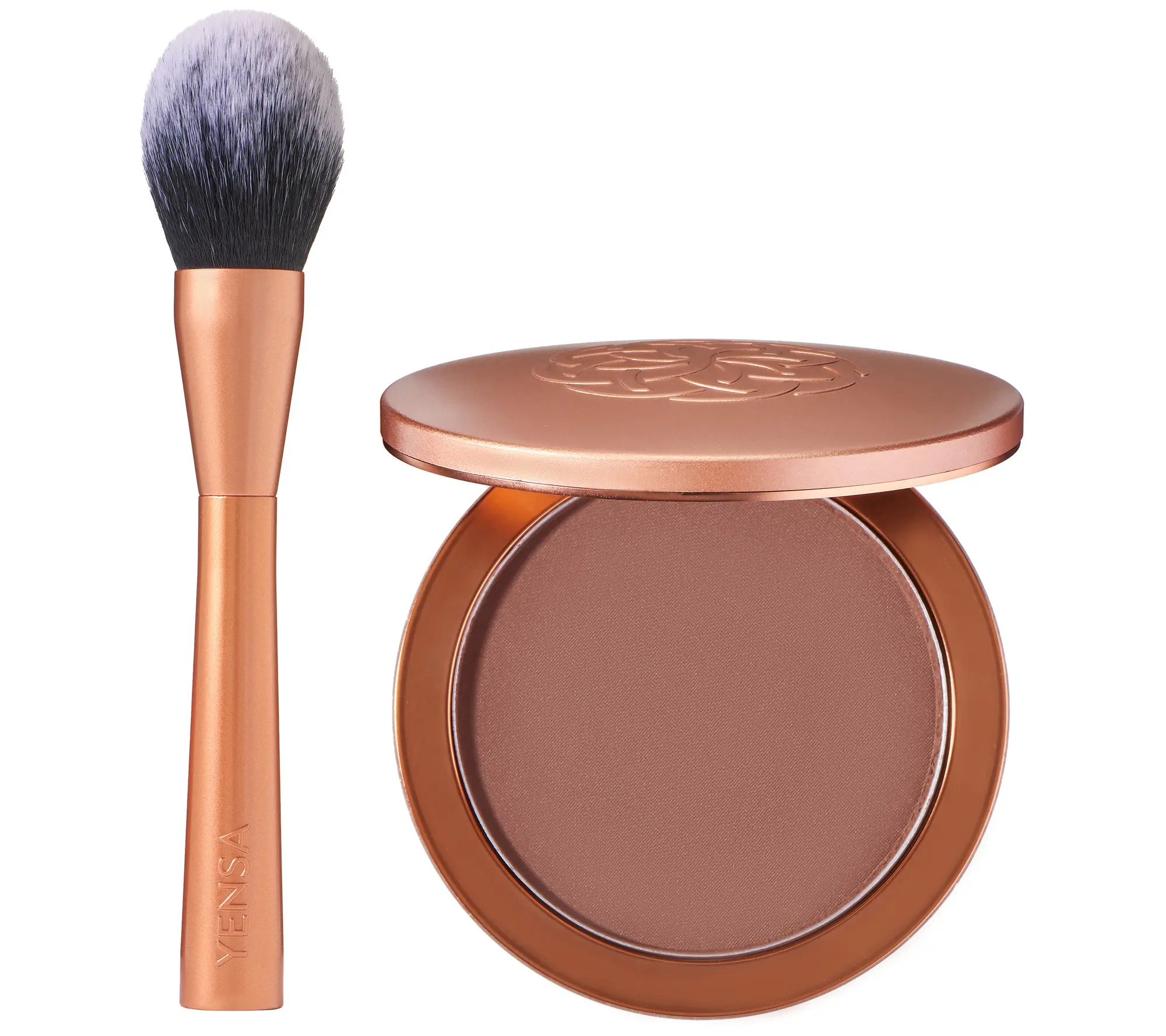 YENSA Beauty Serum Silk Powder Foundation with Brush